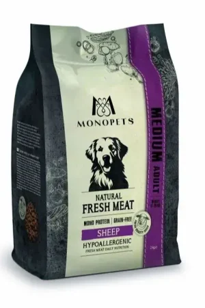 Aanbieding Monopets Fresh Meat Adult Medium Sheep 12 kg